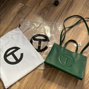 Green unisex Telfar medium tote